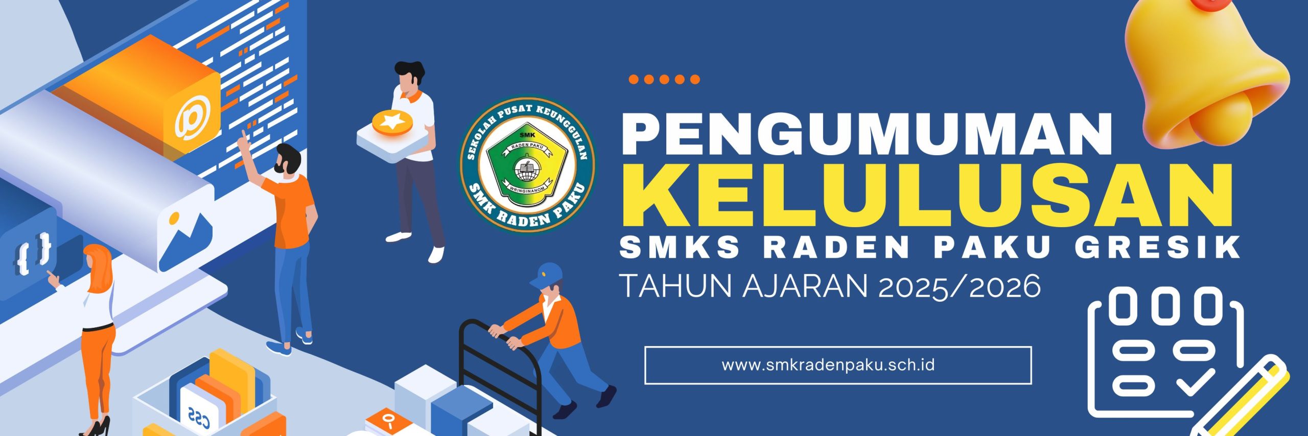 PENGUMUMAN KELULUSAN KELAS XII SMK RADEN PAKU TAHUN PELAJARAN 2025/2026
